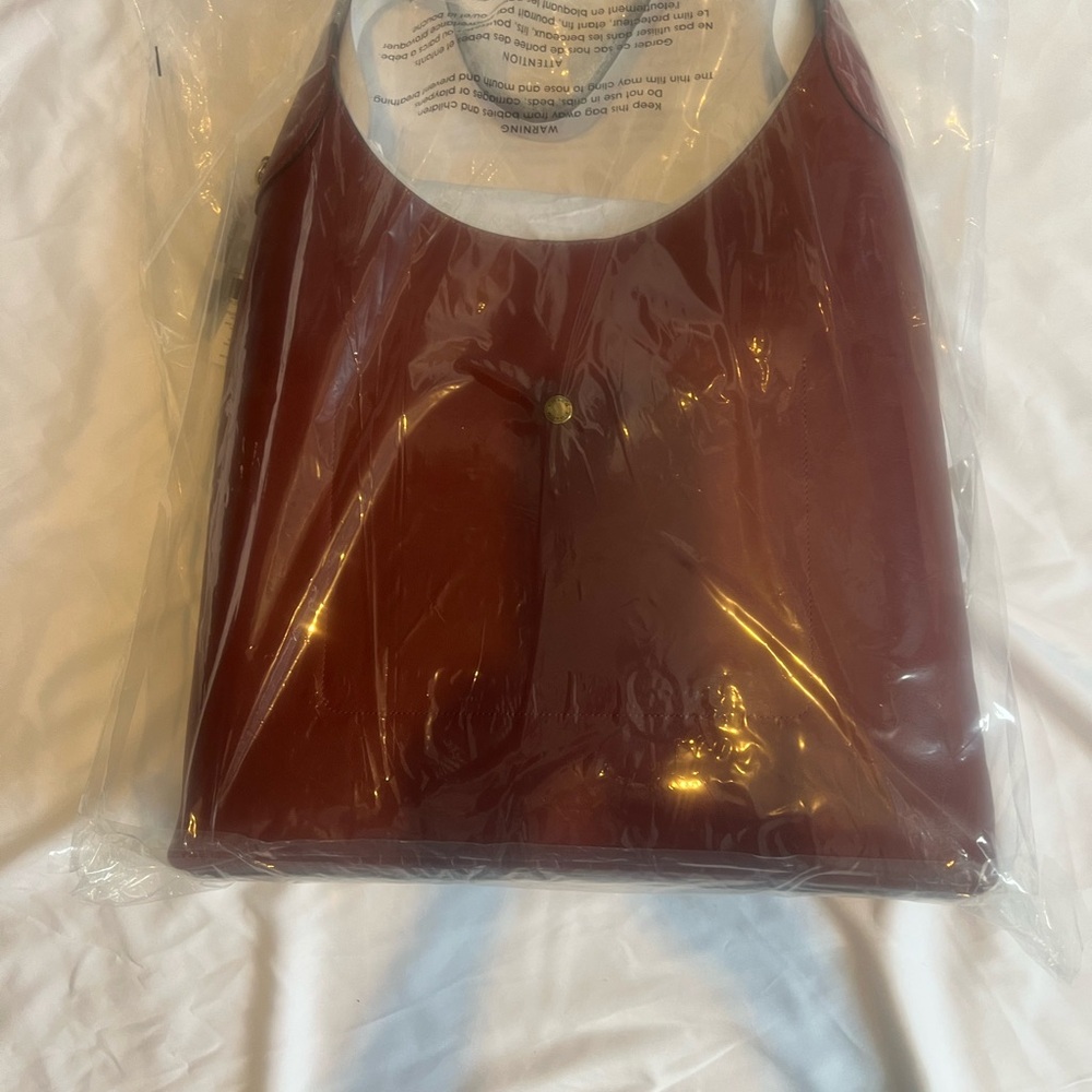 NWT Coach Brooklyn Ruby Red Leather Shoulder Hobo… - image 11